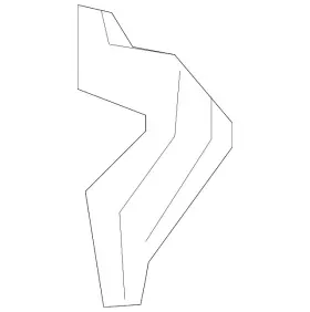 84239801 Gm Genuine Body Driver Side Rear Compartment Lid Bumper Bracket