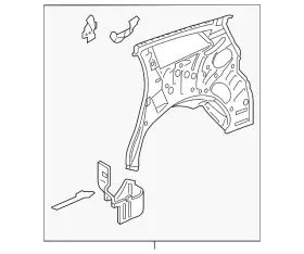 84446347 Gm Genuine Inner Quarter Panel