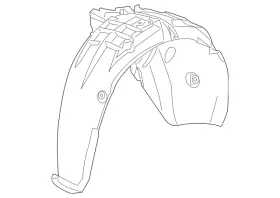 84517103 Gm Genuine Wheelhouse Liner 84517103 Gm Genuine Wheelhouse Liner