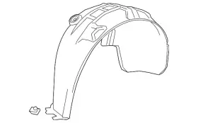 84557832 Gm Genuine Rear Driver Side Wheelhouse Liner