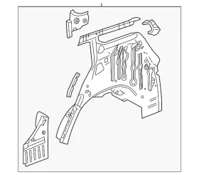 84652844 Gm Genuine Wheelhouse Assembly 84652844 Gm Genuine Wheelhouse Assembly