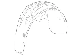 84700609 Gm Genuine Rear Passenger Side Wheelhouse Liner