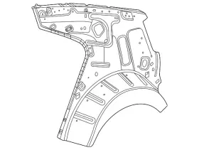 84773622 Gm Genuine Driver Side Quarter Inner Panel