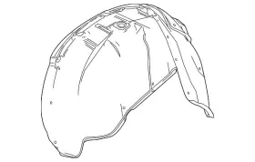 84856837 Gm Genuine Rear Driver Side Wheelhouse Liner