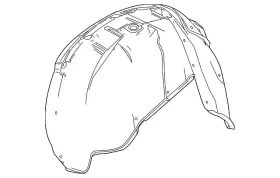 84856838 Gm Genuine Rear Passenger Side Wheelhouse Liner