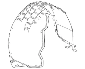 84863634 Gm Genuine Rear Driver Side Wheelhouse Liner