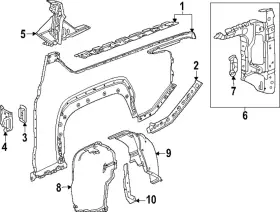 85011377 Gm Genuine Quarter Panel
