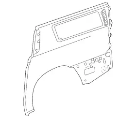 85595982 Gm Genuine Quarter Panel