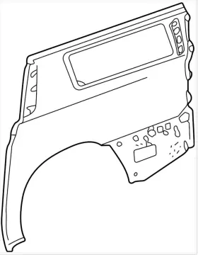 85595985 Gm Genuine Quarter Panel