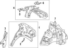 86544033 Gm Genuine Inner Quarter Panel