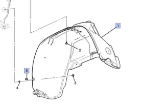 87837043 Gm Genuine Wheelhouse Liner