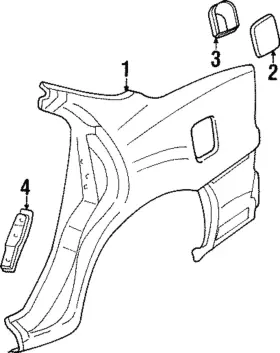 88950746 Gm Genuine Quarter Panel