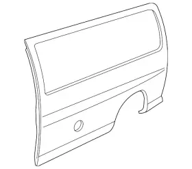 94673628 Gm Genuine F Panel