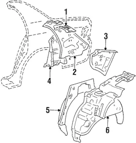 94857643 Gm Genuine Inner Panel
