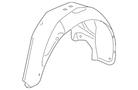 95154599 Gm Genuine Passenger Side Rear Wheelhouse Liner With Insulator