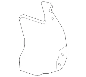 95238990 Gm Genuine Driver Side Rear Wheelhouse Liner