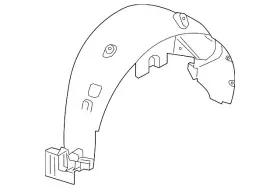 95433470 Gm Genuine Passenger Side Rear Wheelhouse Liner