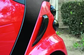 Gt4811x Gt Styling Rear Quarter Panel Air Scoop Carbon Fiber 08-14 Smart Fortwo