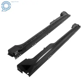 Hp115728 Happy19star For 2009-2014 Ford F150 Pickup Truck Super/extended Cab Rocker Panel Black