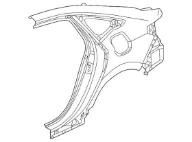04636-t20-a00zz Honda Genuine Quarter Panel