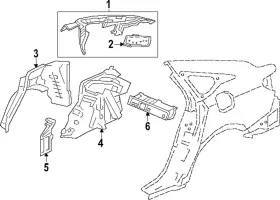 64381-30a-a00zz Honda Genuine Quarter Panel Extension