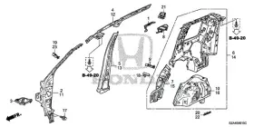 64700-sza-316zz Honda Genuine Panel L Rear Inside