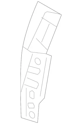 64721-t2a-a00zz Honda Genuine Quarter Panel Extension