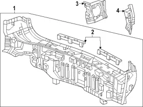 66100-3a0-305zz Honda Genuine Panel Rear