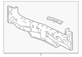 66100-t0a-a00zz Honda Genuine Panel Rear