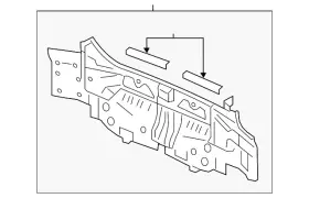 Honda 66100-t2a-a00zz Genuine Rear Body Panel