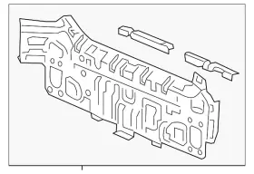 Honda 66100-tgg-a60zz Genuine Panel Rear