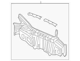 Honda 66100-tr2-d21zz Genuine Rear Body Panel