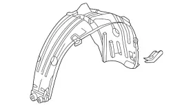 Honda 74550-3bm-a00 Genuine Quarter Panel Splash Shield