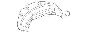 74551-s9v-a00 Honda Genuine Quarter Panel Splash Shield