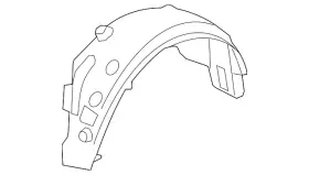 74551-sza-a00 Honda Genuine Wheelhouse Liner