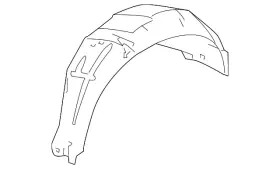 Honda 74552-t0a-a01 Genuine Quarter Panel Splash Shield