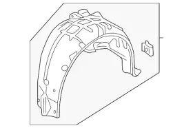 74552-tbg-a10 Honda Genuine Wheelhouse Liner