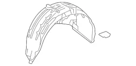 74590-tla-a50 Honda Genuine Quarter Panel Splash Shield
