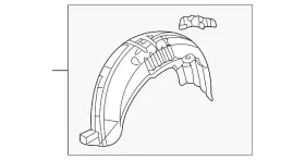 74591-s5t-a00 Honda Genuine Fender L Rear Inner