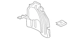74591-tk6-a00 Honda Genuine Quarter Panel Splash Shield