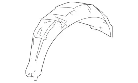 74592-t0a-a01 Honda Genuine Wheelhouse Liner