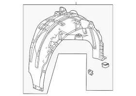 74592-t20-a20 Honda Genuine Wheelhouse Liner