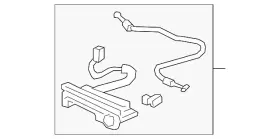 74880-t6z-a02 Honda Genuine Trunk Floor Access Cover Clip