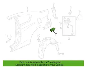 75450-t2a-a11 Honda 2015-2017 Accord Oem Genuine Pressure Vent