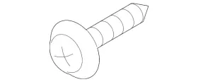 12495-06207-k Hyundai Genuine Wheelhouse Liner Screw