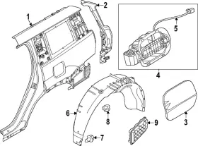 71550-r6000 Hyundai Genuine Quarter Panel Extension