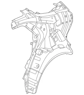71601-aa201 Hyundai Genuine Inner Quarter Panel