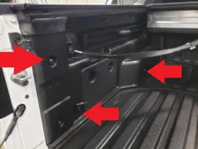 857r0-k5030 Hyundai 22 23 24 Santa Cruz Left Inside Bed Trim Panel Black