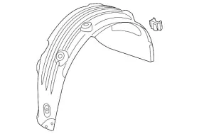 86821-b8500 Hyundai Genuine Wheelhouse Liner