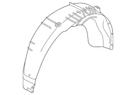 86821-s2500 Hyundai Genuine Quarter Panel Splash Shield
